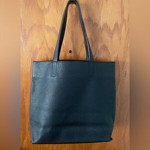 COS Black Leather Tote Bag